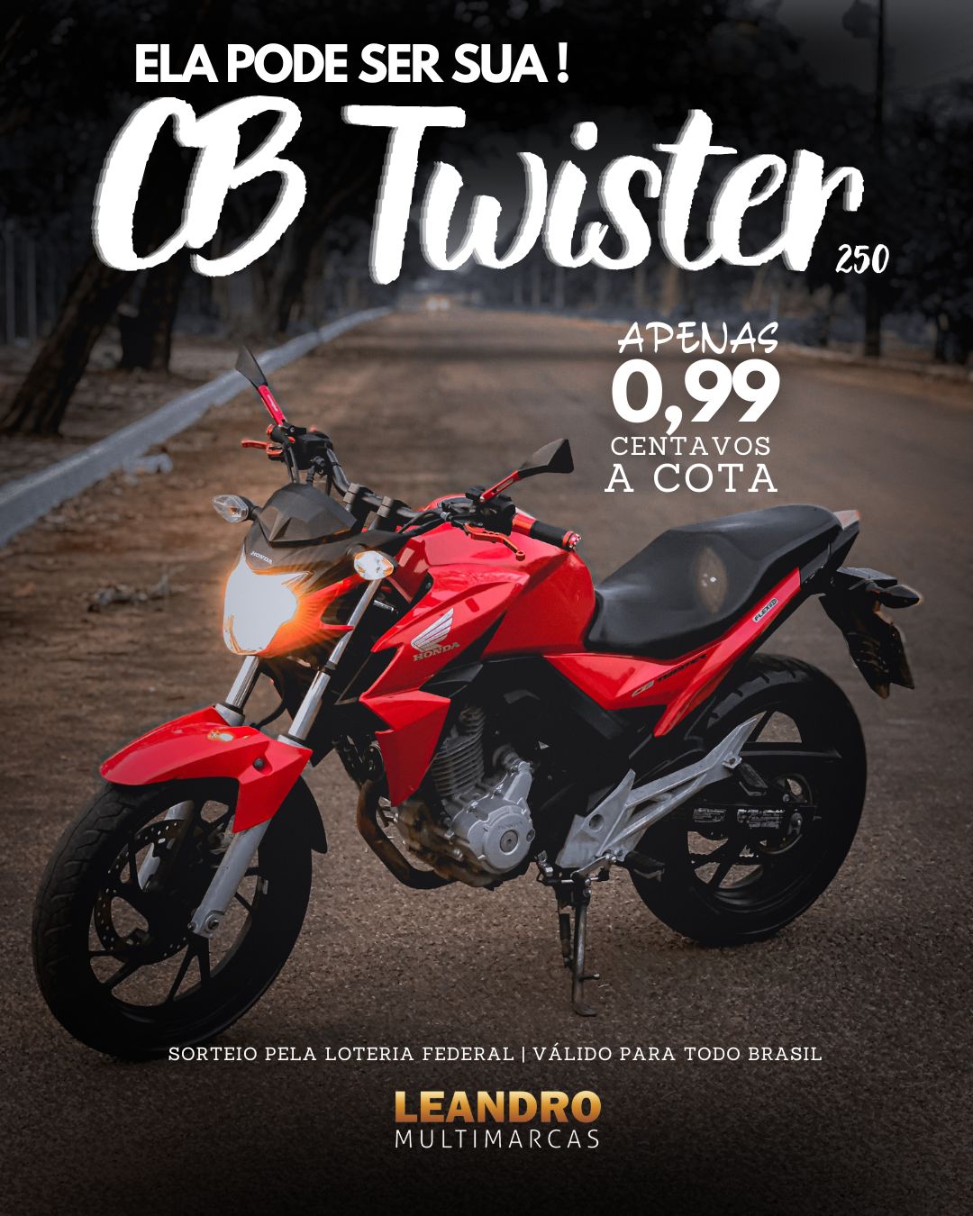 Ação Moto CB Twister 250 CC